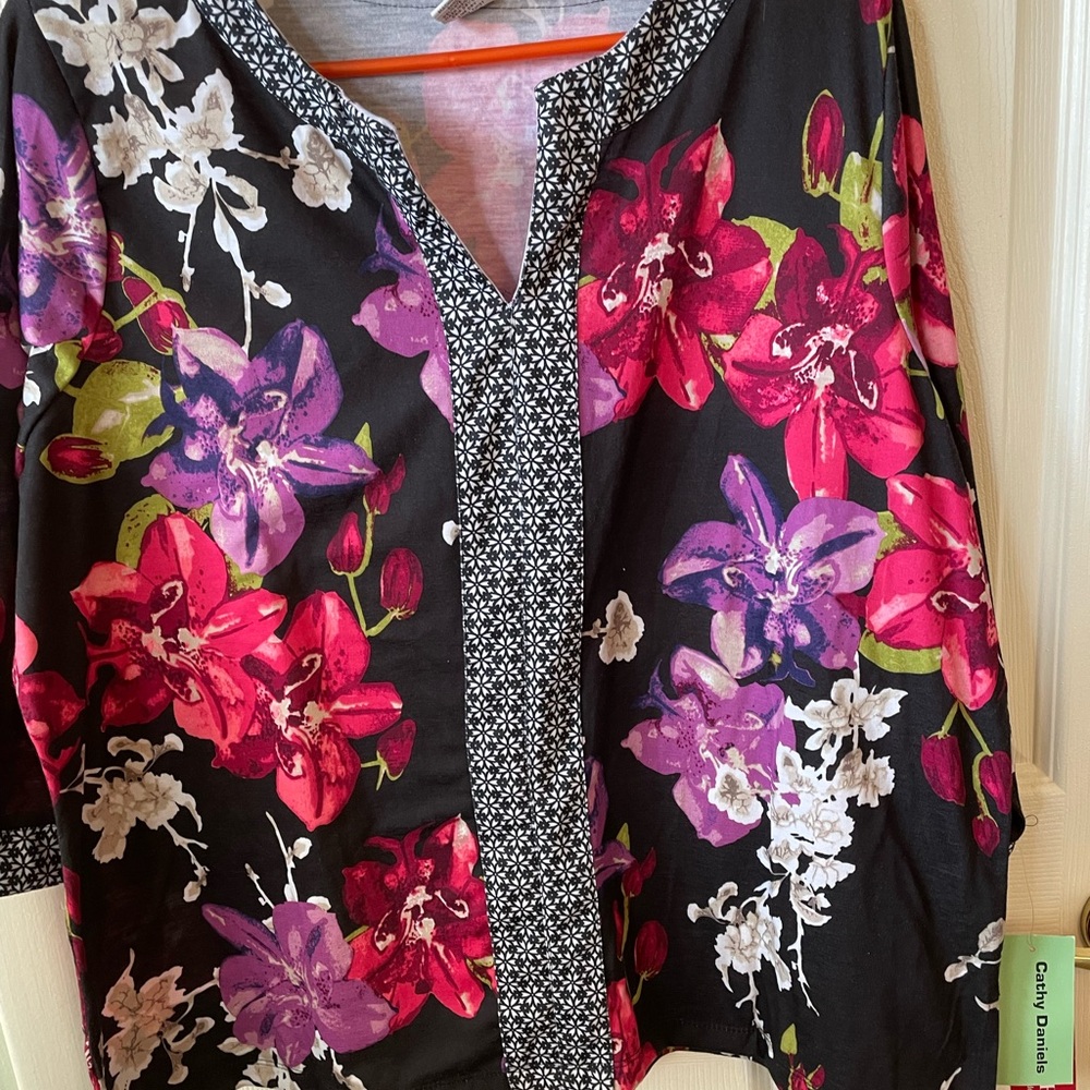 Ladies multi print top